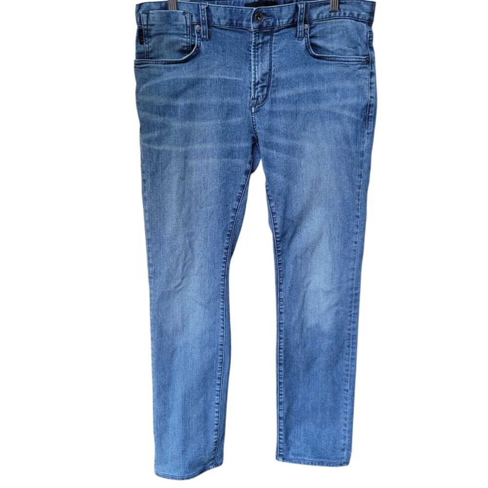 John Varvatos Bowery Slim Straight Jeans Blue Denim Size 33X29